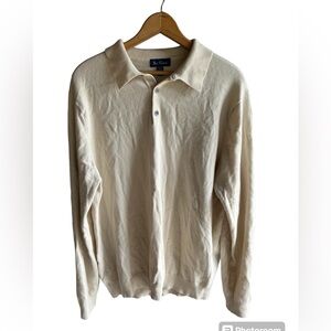 Paul Fredrick, silk and cashmere sweater, size l/xl